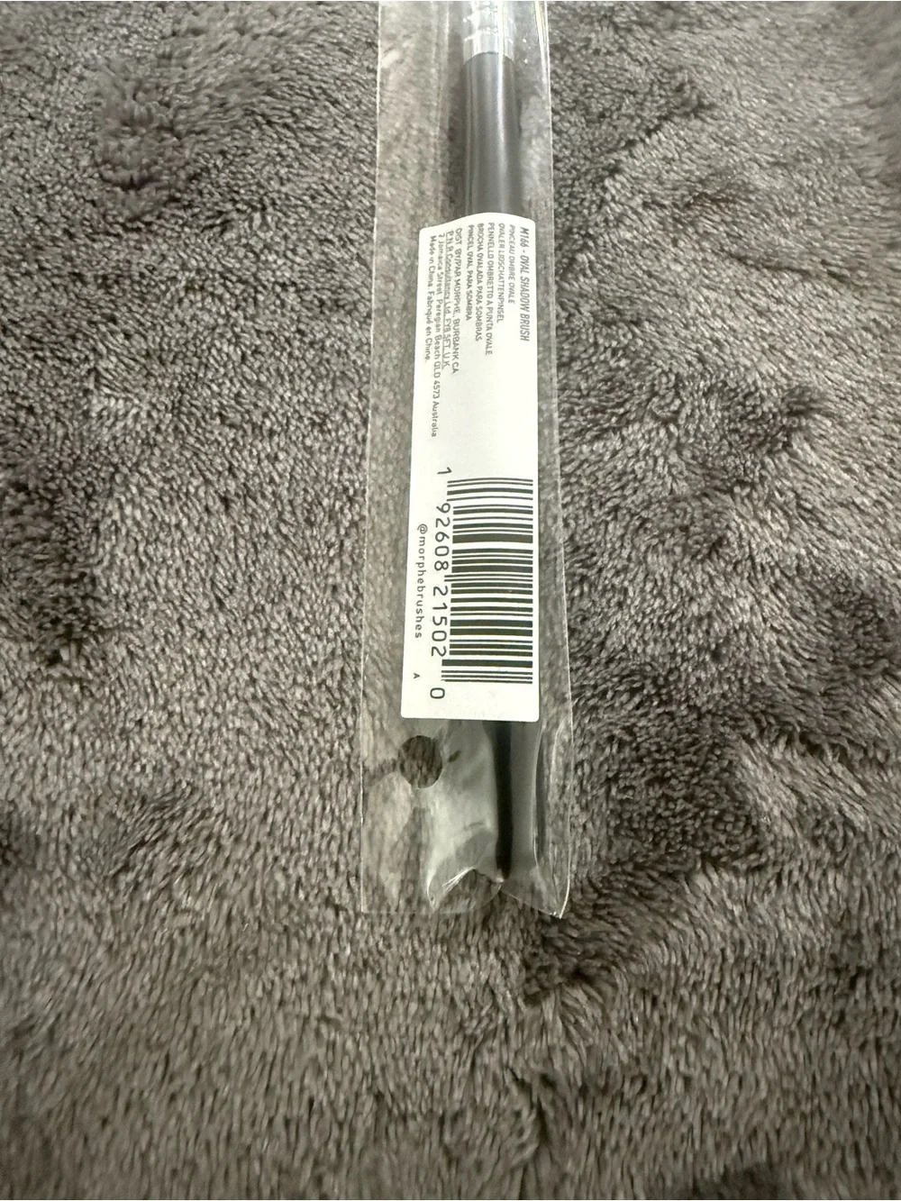 Morphe M166 Eyeshadow Blending Brush - Black Handle, Brown Bristles